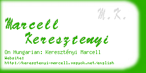 marcell keresztenyi business card