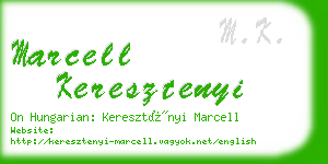 marcell keresztenyi business card